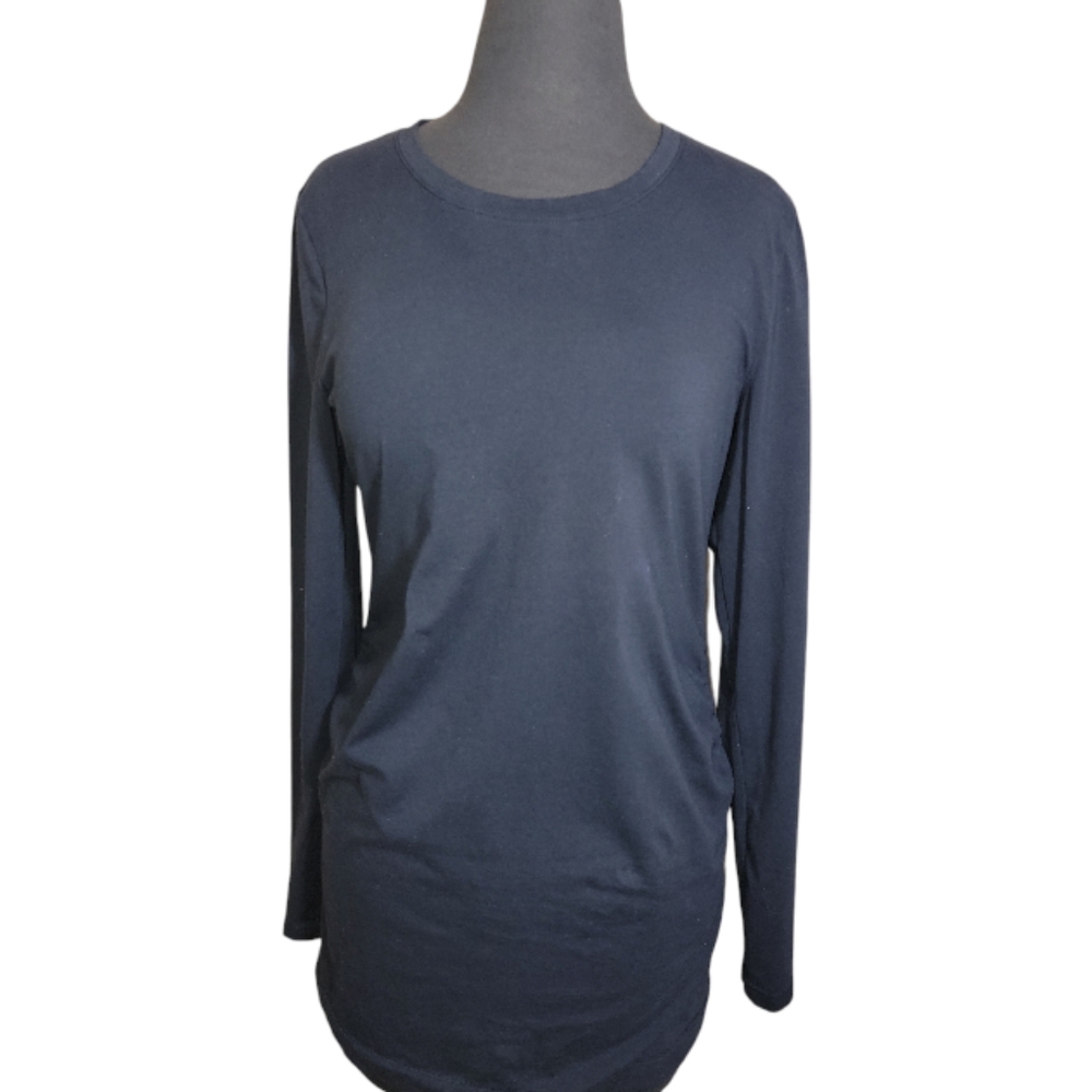 Love by Gap true navy blue maternity long sleeve top size medium